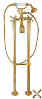 Смеситель для ванны Rav Slezak Morava Retro MK150.5/2Z золото